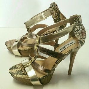 🔻$25 Steve Madden Women's Snake Print Heels 8.5